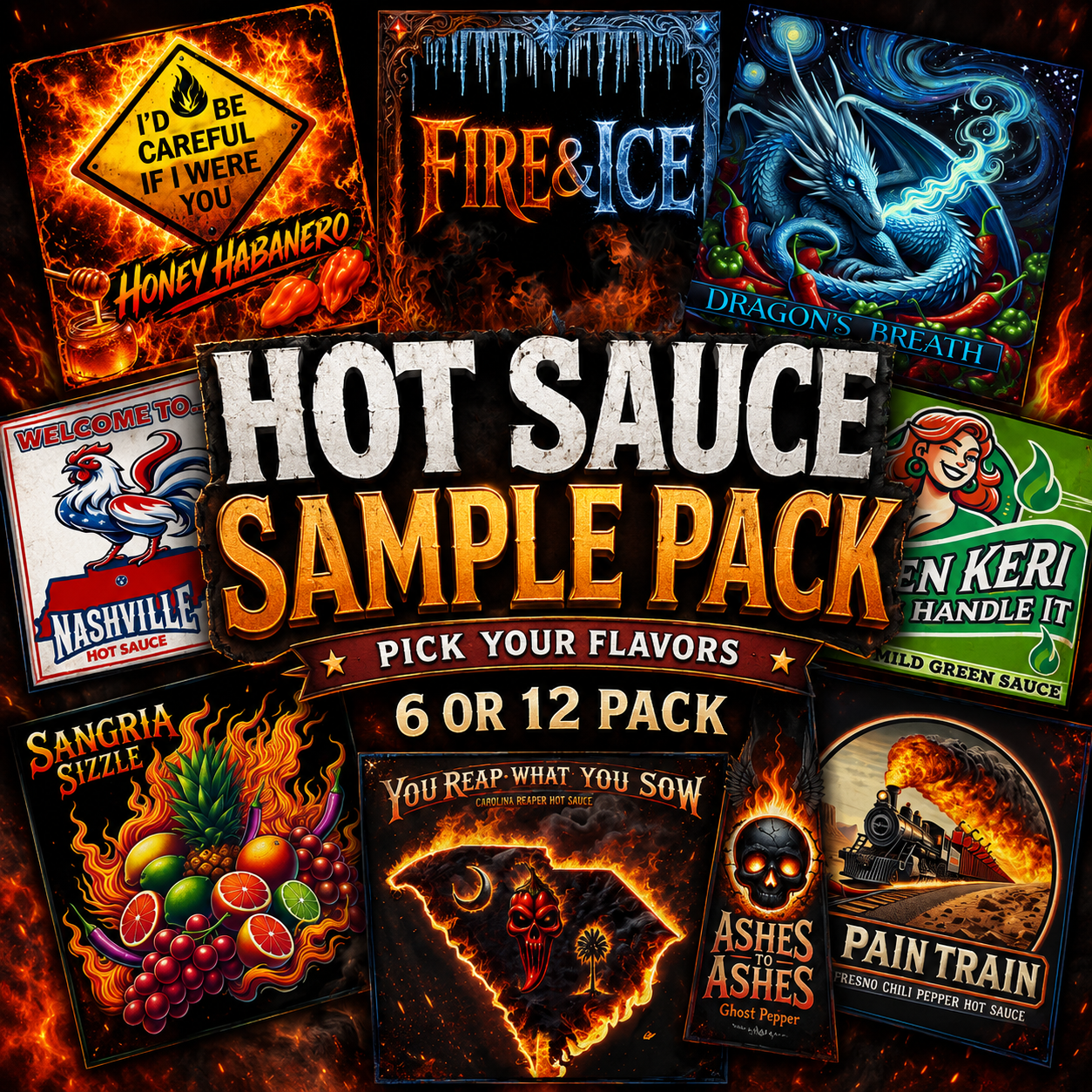 Hot Sauce SAMPLE pack