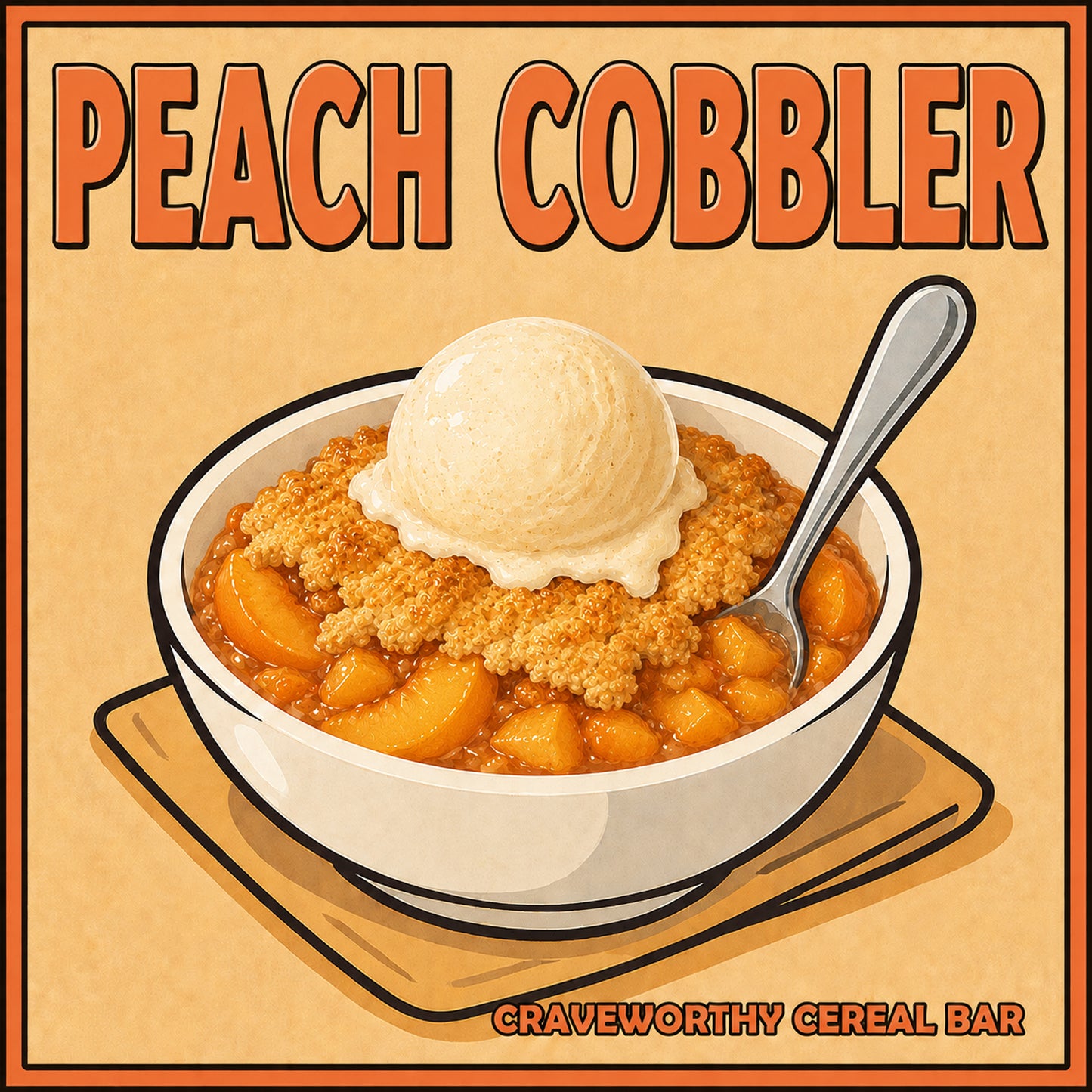 CONFECTIONS PEACH COBBLER